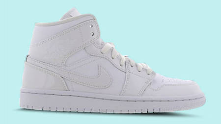 This Triple White Nike Air Jordan 1 Gets Patent Detailing This Triple White Nike Air Jordan 1 Gets Patent Detailing