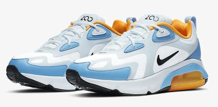 half blue half orange air max