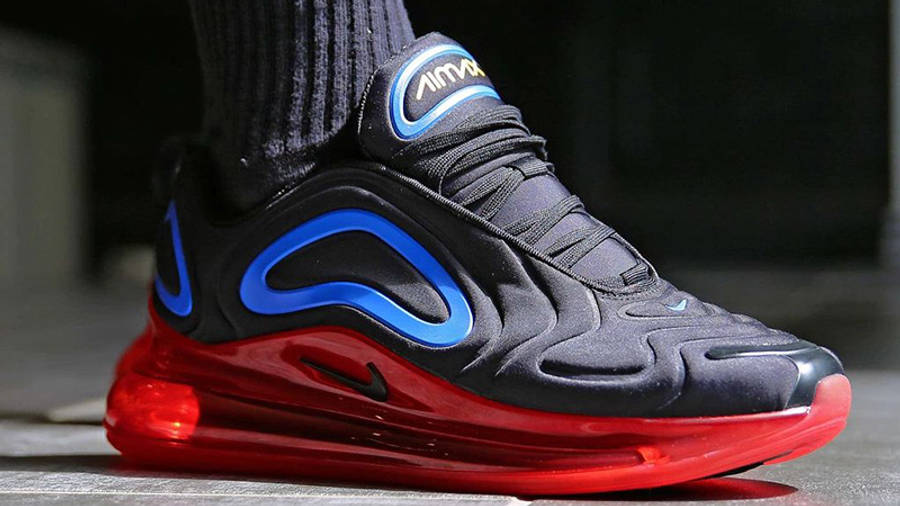 black red and blue air max 720