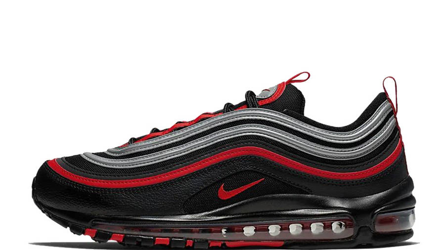 air max 97 all black red swoosh