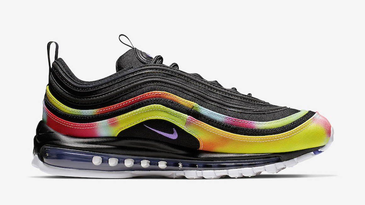 white tie dye air max 97