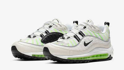 nike air max 98 white and neon green