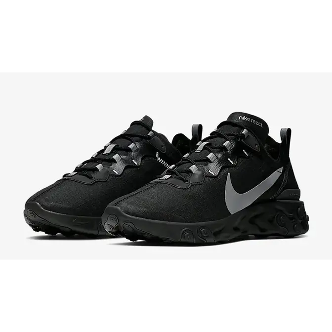 Nike react 2024 all black