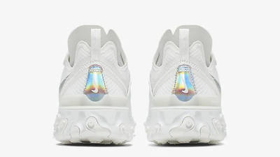 nike white and silver react element 55 trainers