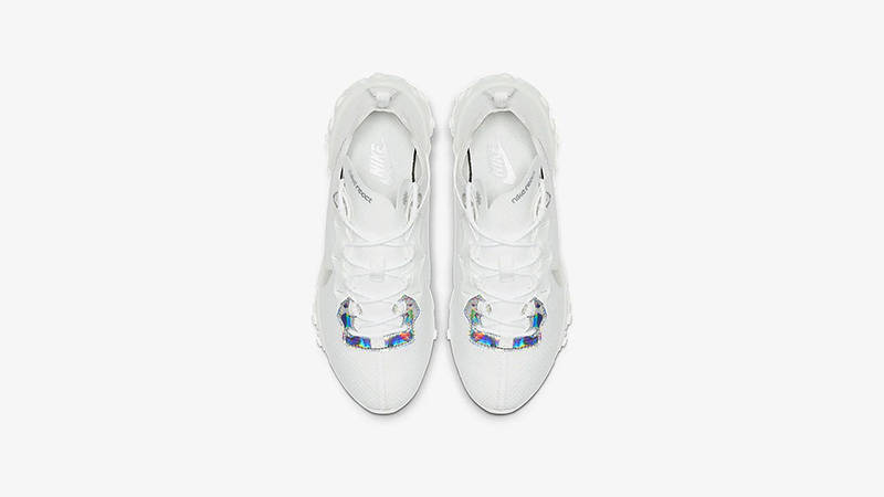 Nike Women's React Element 55 Summit White/Metallic Silver - CN0147-100