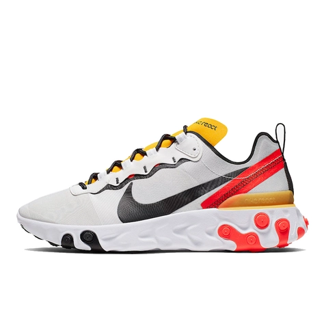 nike react element 55 white yellow