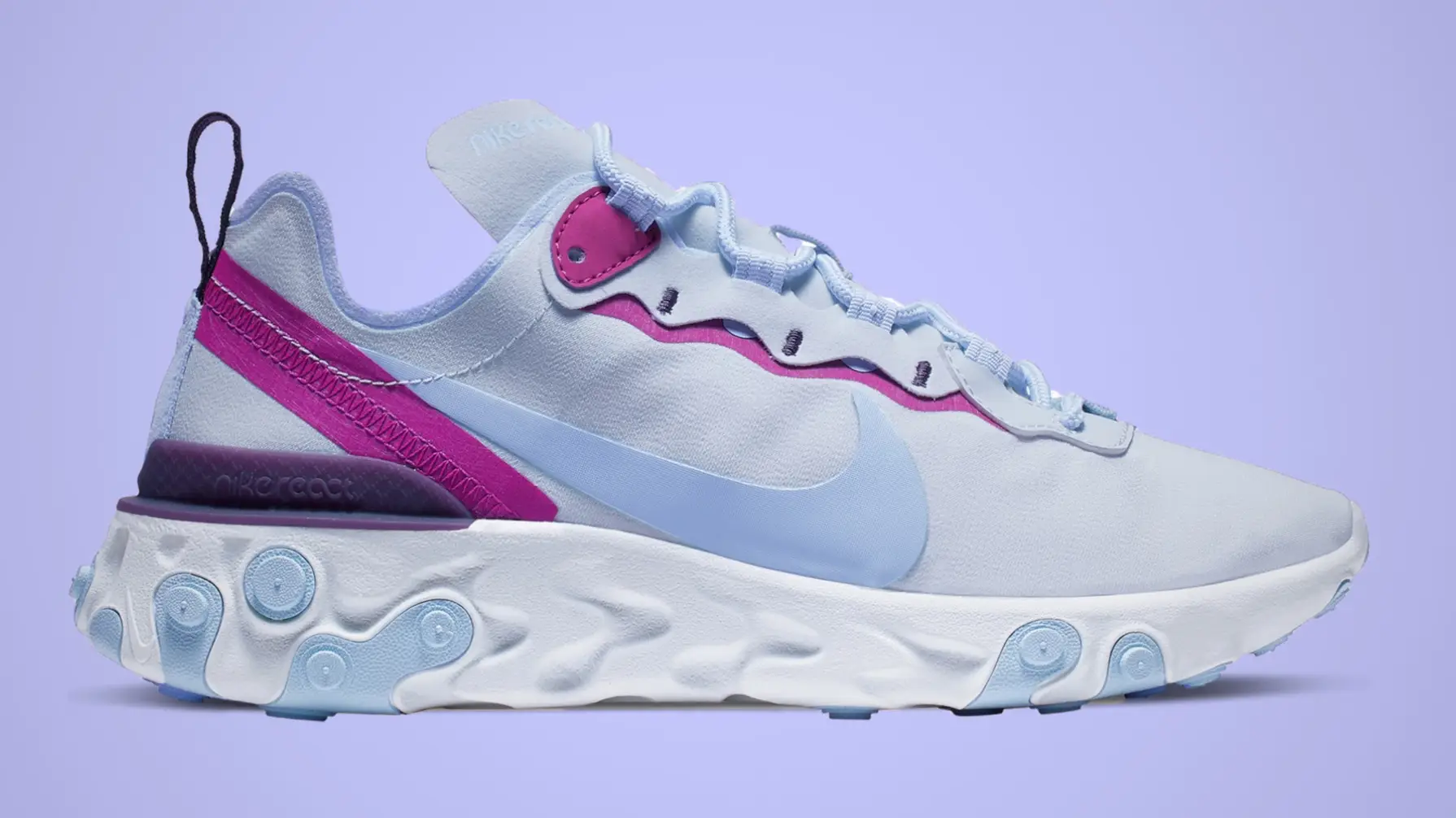 The Nike React Element 55 Returns In A Dreamy Psychic Blue The Sole Supplier