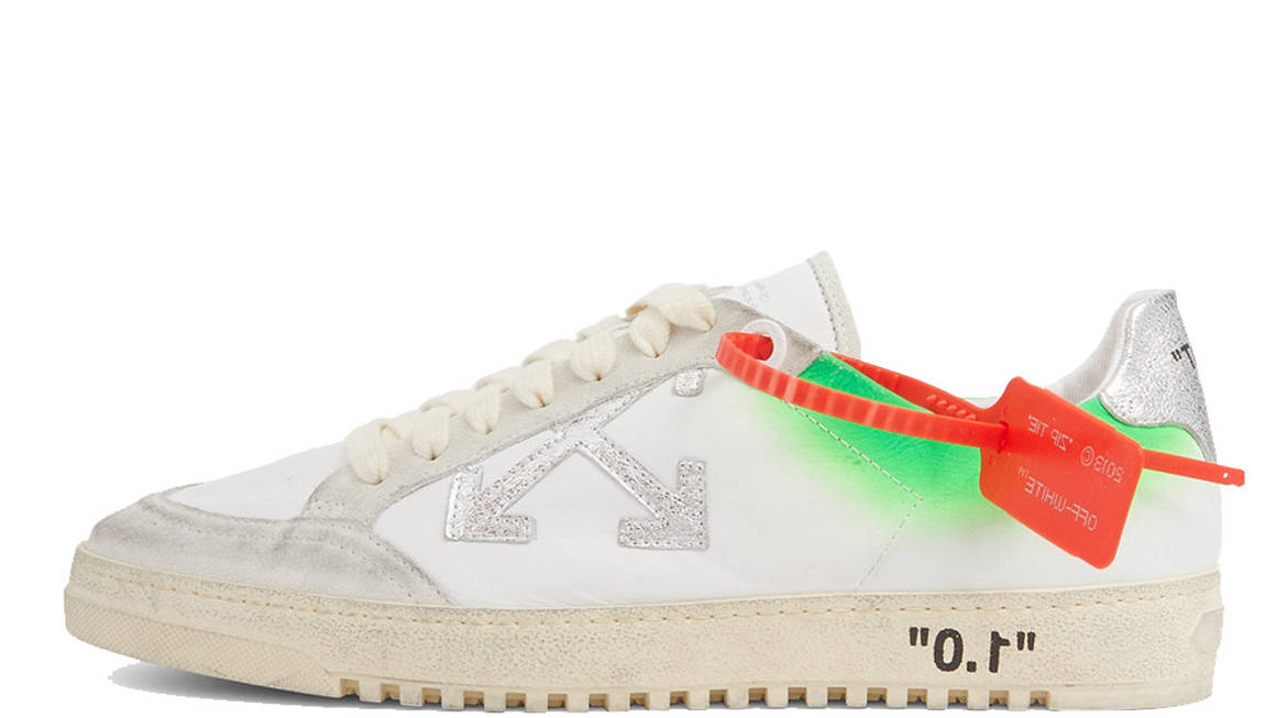 Off-White 2 Distressed Suede White