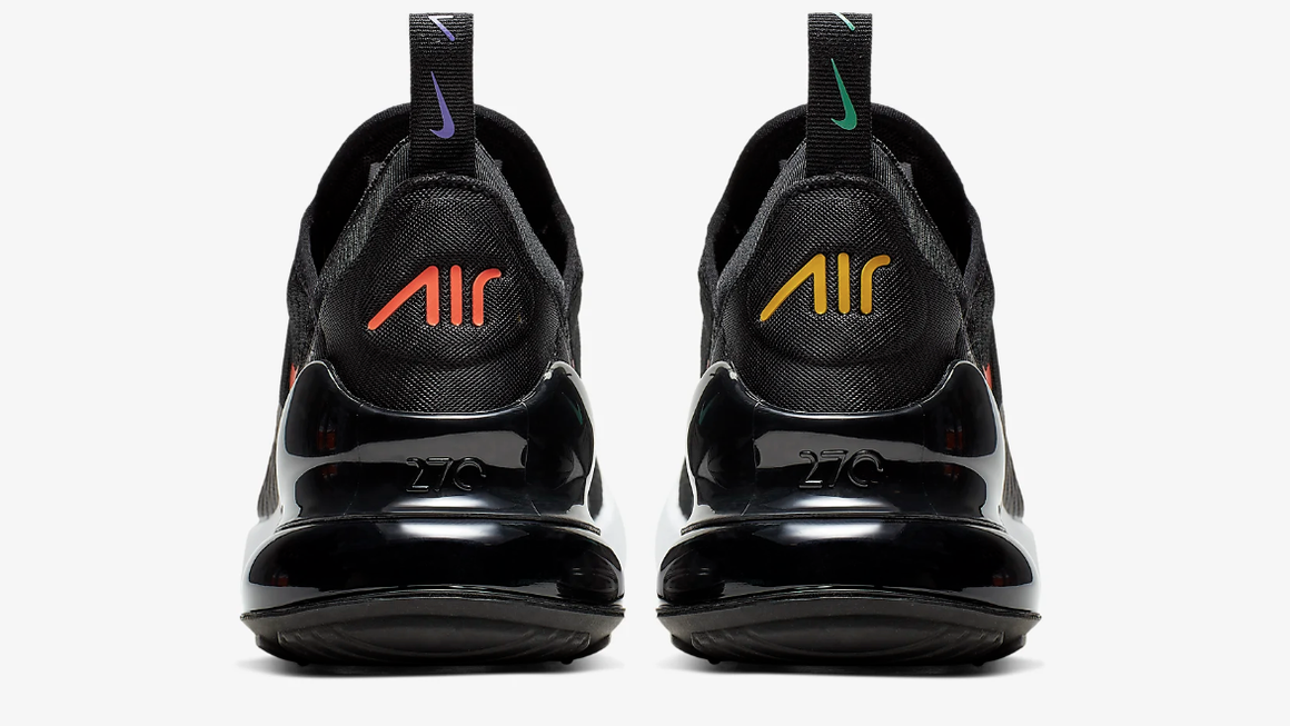 multicoloured nike 270