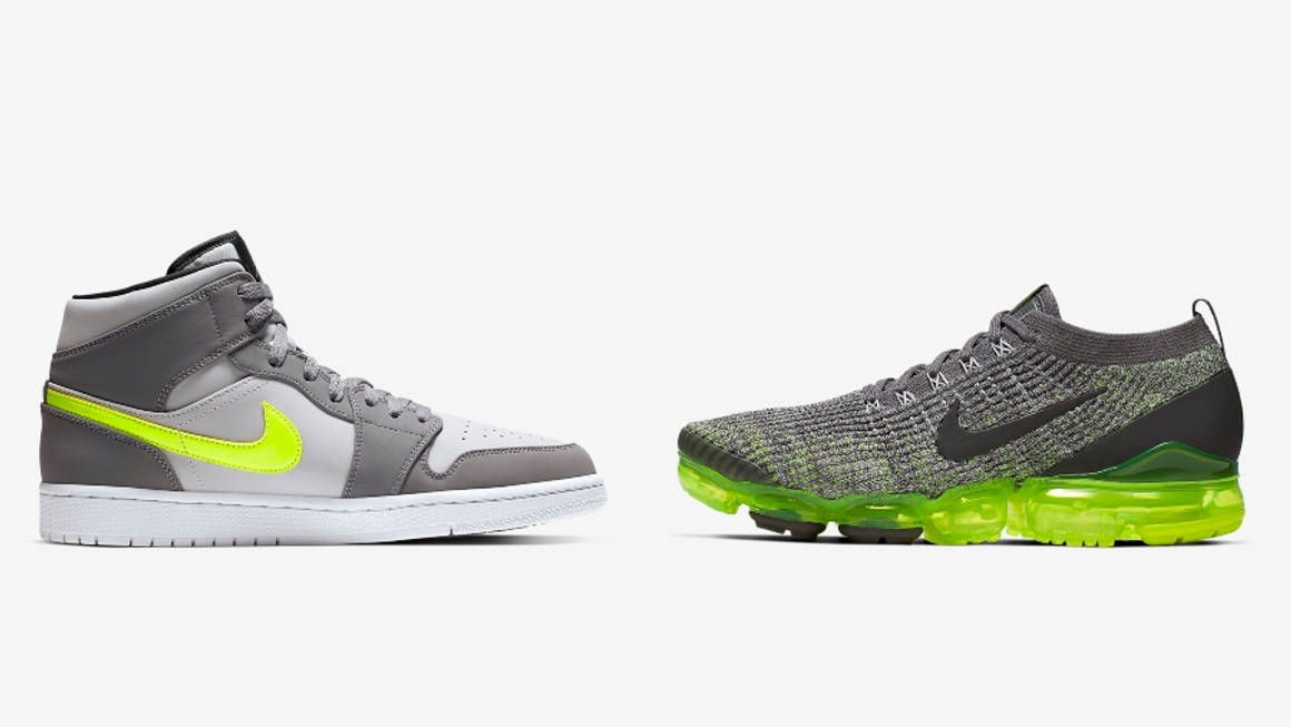 nike air vapormax flyknit 3 gunsmoke volt