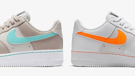 Nike Add Vibrant Swooshes To These Tonal Air Force 1's Nike Add Vibrant Swooshes To These Tonal Air Force 1's