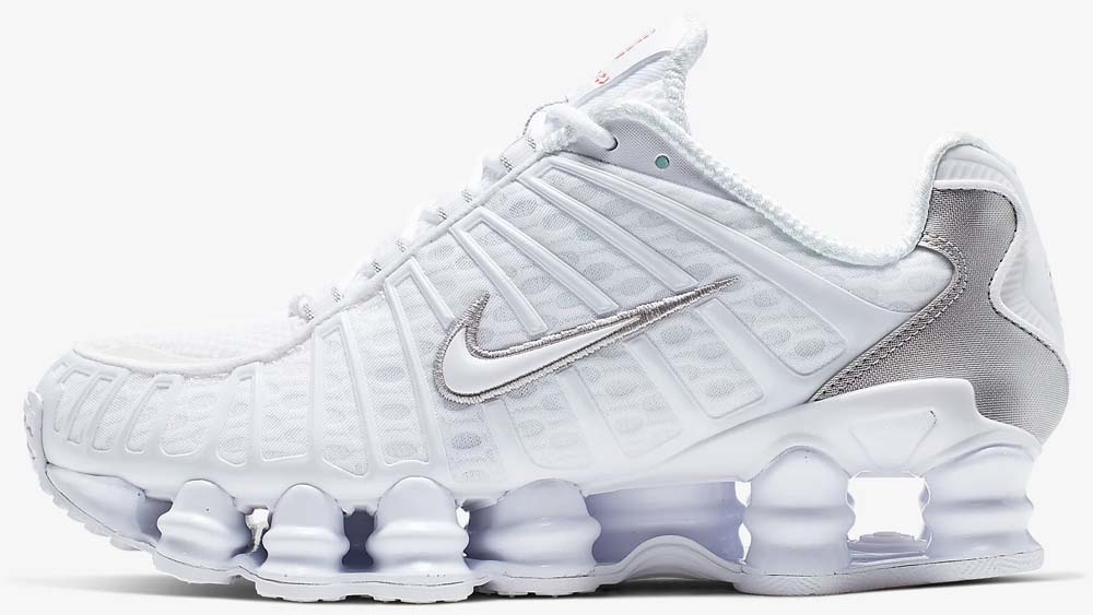 Shox TLÂ White/Metallic Silver 