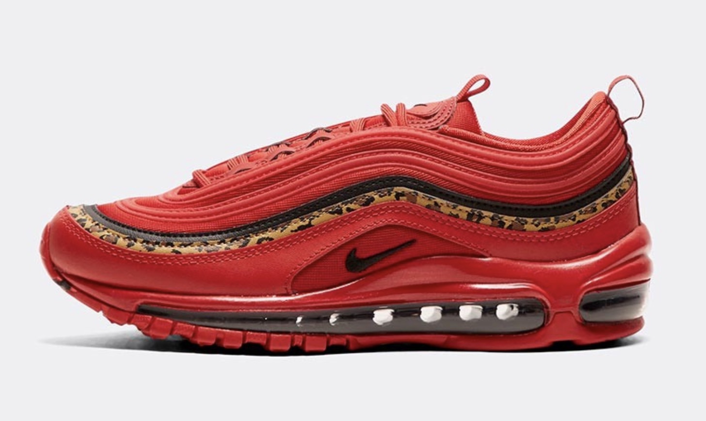Air Max 97 red leopard print