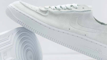 The Nike Air Force 1 'Ghost Aqua' Gets Dressed In Deconstructed Suede The Nike Air Force 1 'Ghost Aqua' Gets Dressed In Deconstructed Suede