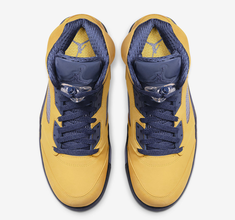 Michigan jordan 5s hotsell