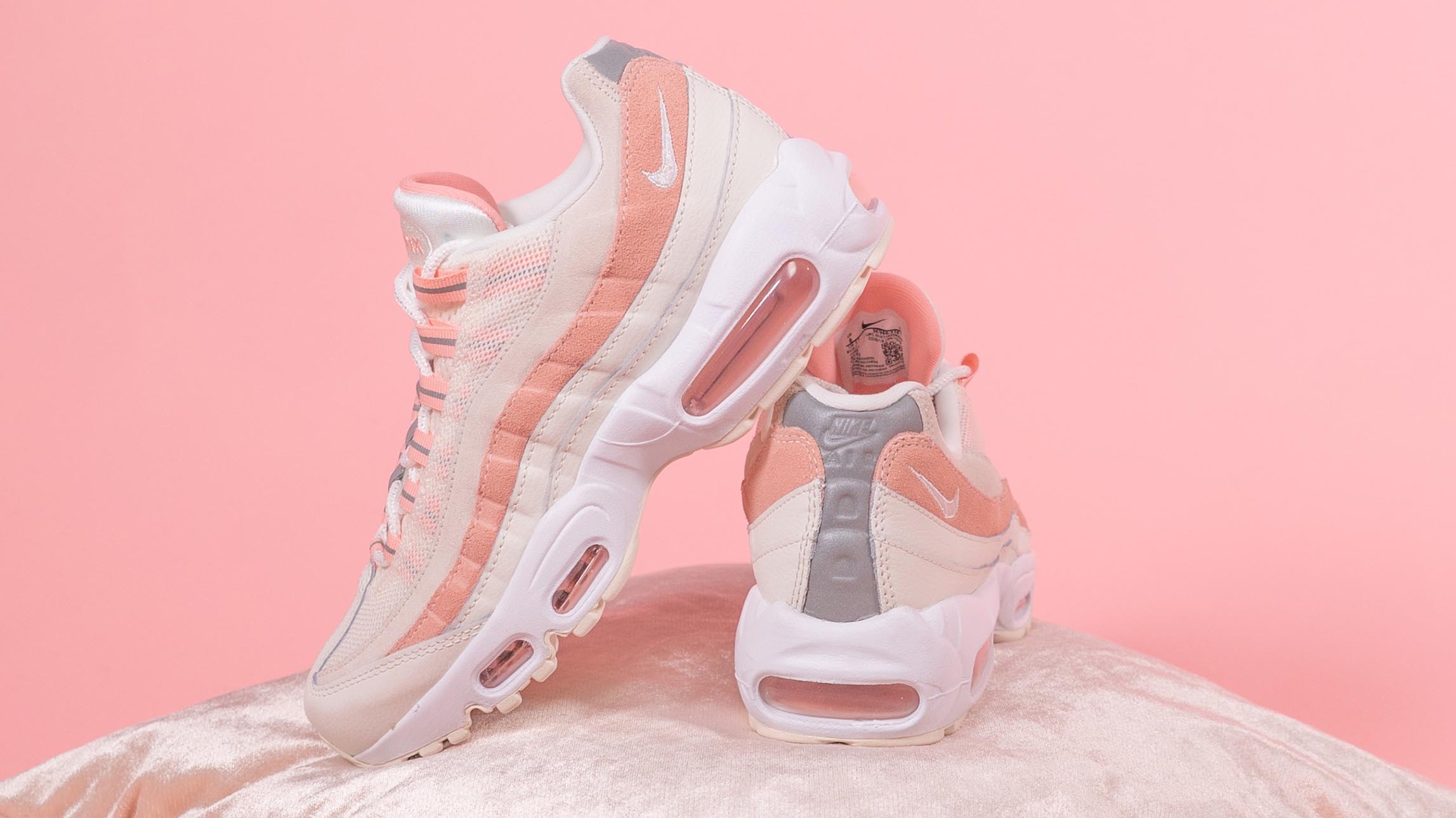 Nike air max 95 bleached sales coral