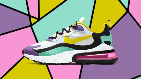 The Nike Air Max 270 React 'Geometric Art' Boasts Pastel Hues At Their Finest The Nike Air Max 270 React 'Geometric Art' Boasts Pastel Hues At Their Finest