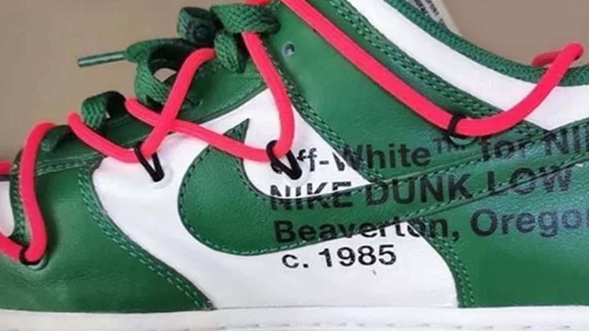 A Sneak Peek At The Off-White x Nike Dunk Low 'Pine Green' | The Sole ...