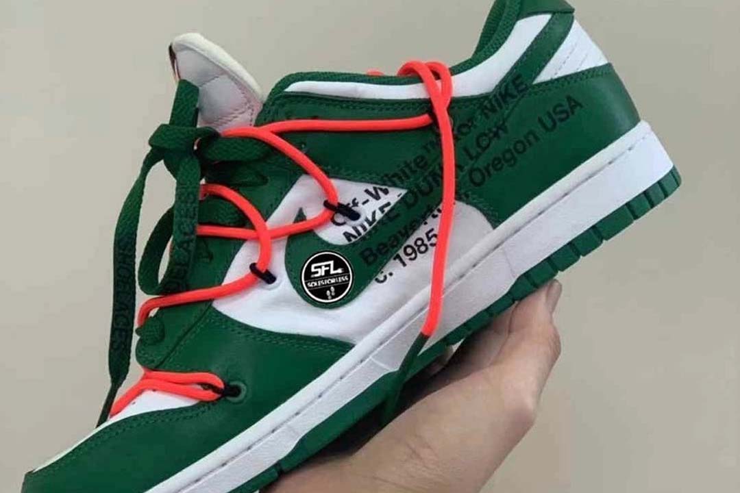 A Sneak Peek At The Off-White x Nike SB Dunk Low 'Pine Green'