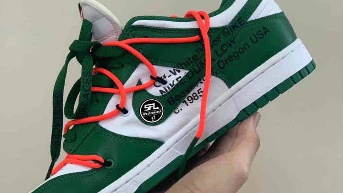 A Sneak Peek At The Off-White x Nike Dunk Low 'Pine Green' | The Sole ...