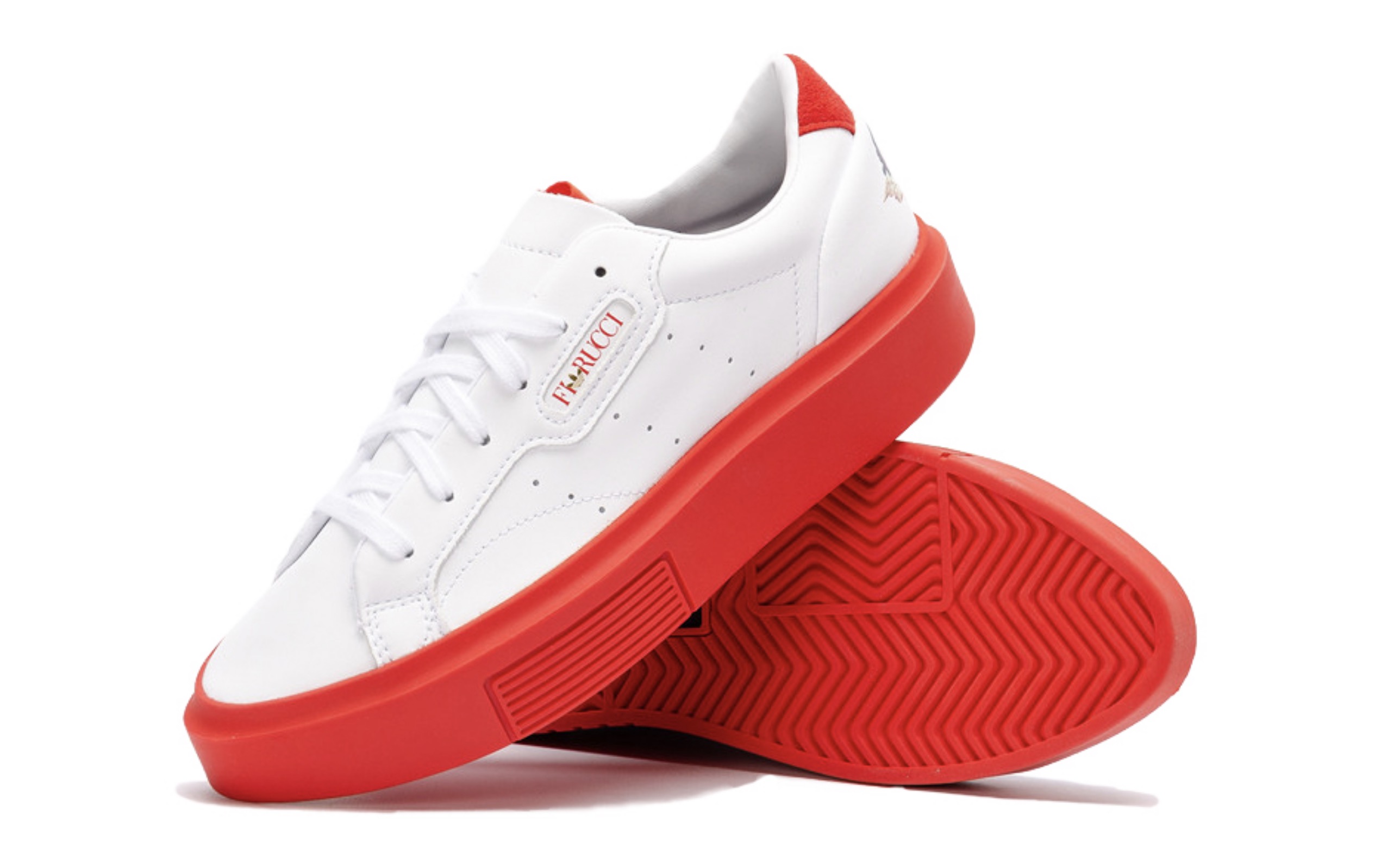 Fiorucci's Latest Collaboration With adidas Is A Sleek Super, In Bold Red Hues