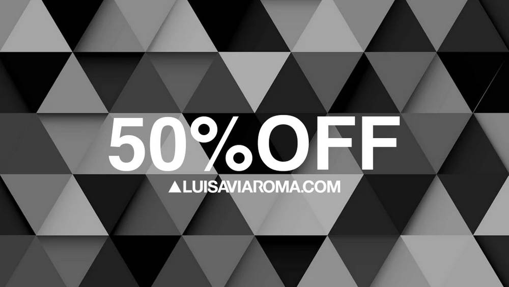 Take 50% Off Orders Over £300 With This Code At Luisa Via Roma Take 50% Off Orders Over £300 With This Code At Luisa Via Roma