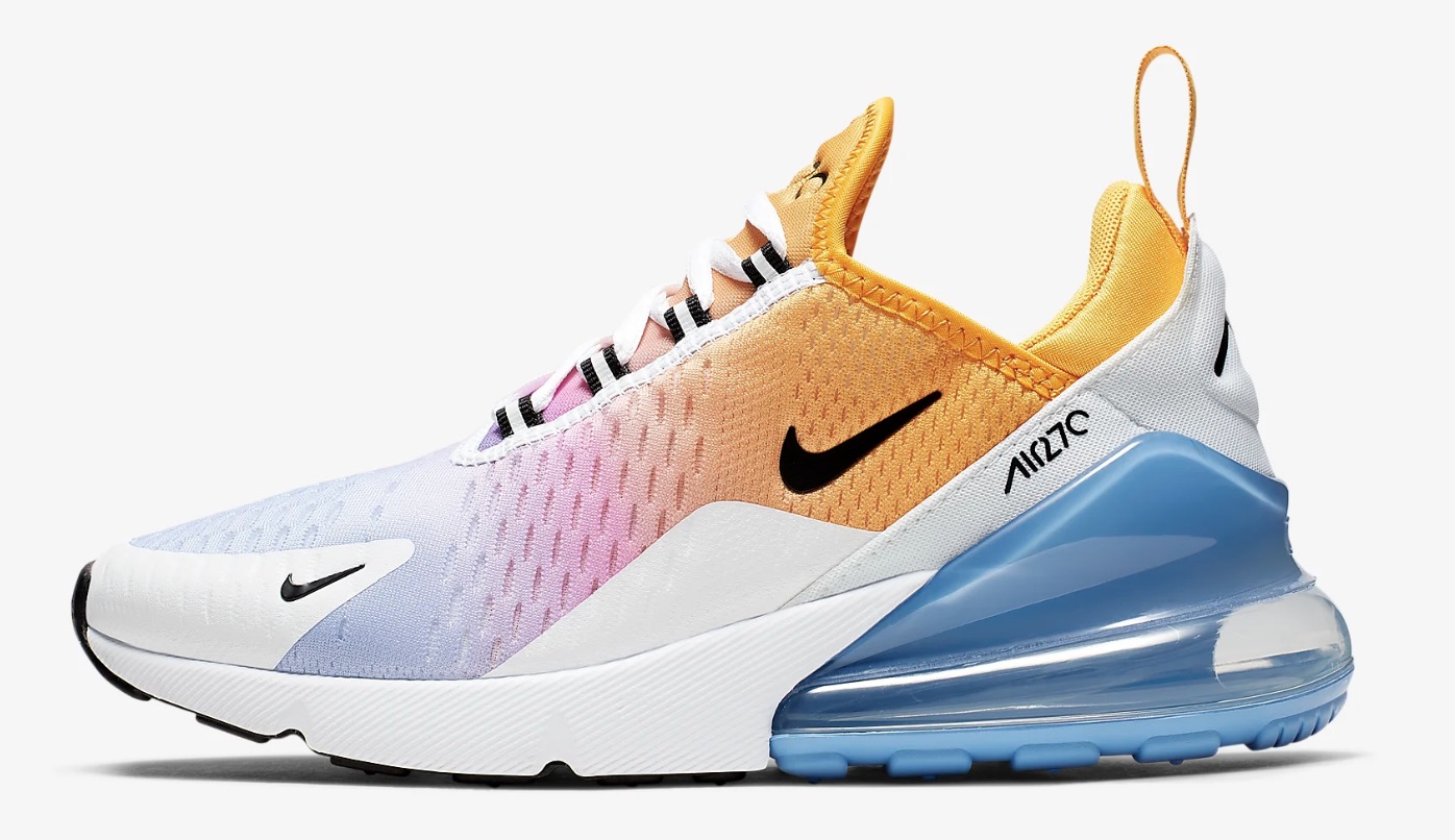 Air Max 270 University Gold/University Blue/Psychic Pink 