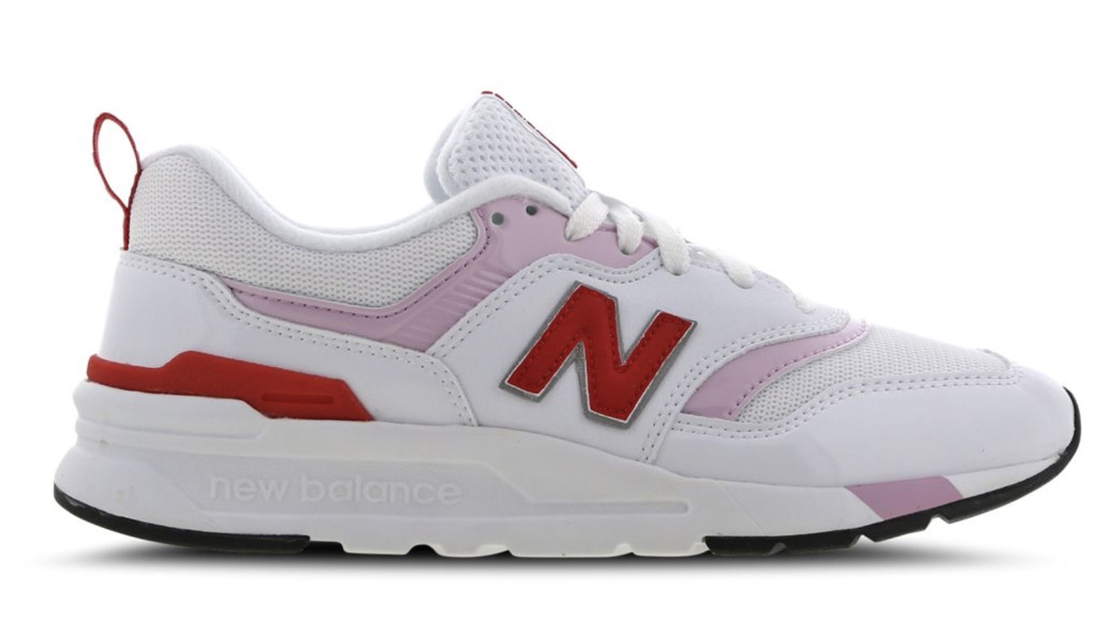 New Balance W997 White Pink Red Side