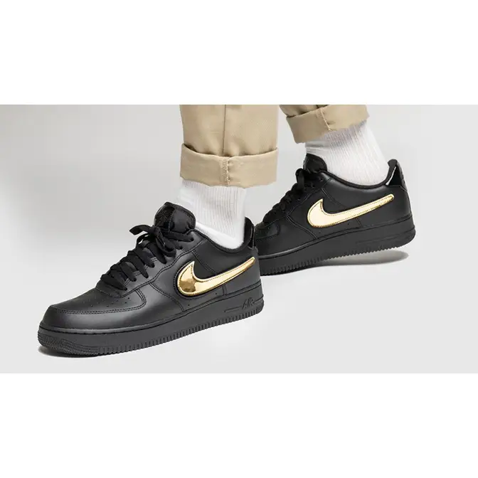 Air force 1 high '07 outlet lv8 - black/metallic gold