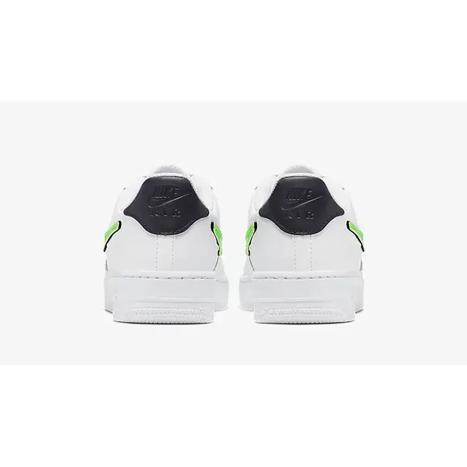 Air force 1 white/black/green strike velcro swoosh hotsell