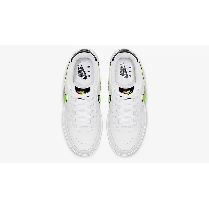 Air force 1 clearance white/black/green strike velcro swoosh