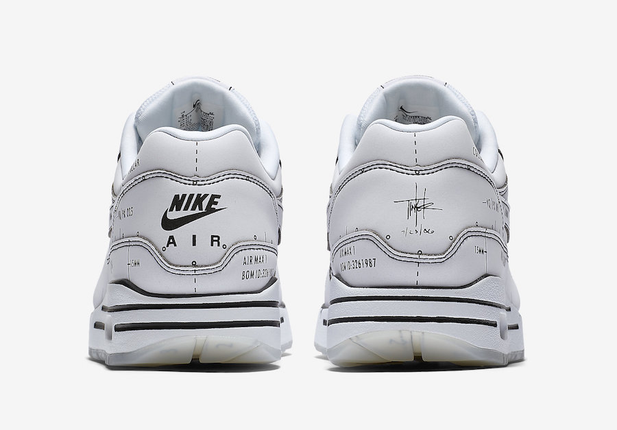 Nike Air Max. Schematic White Tinker