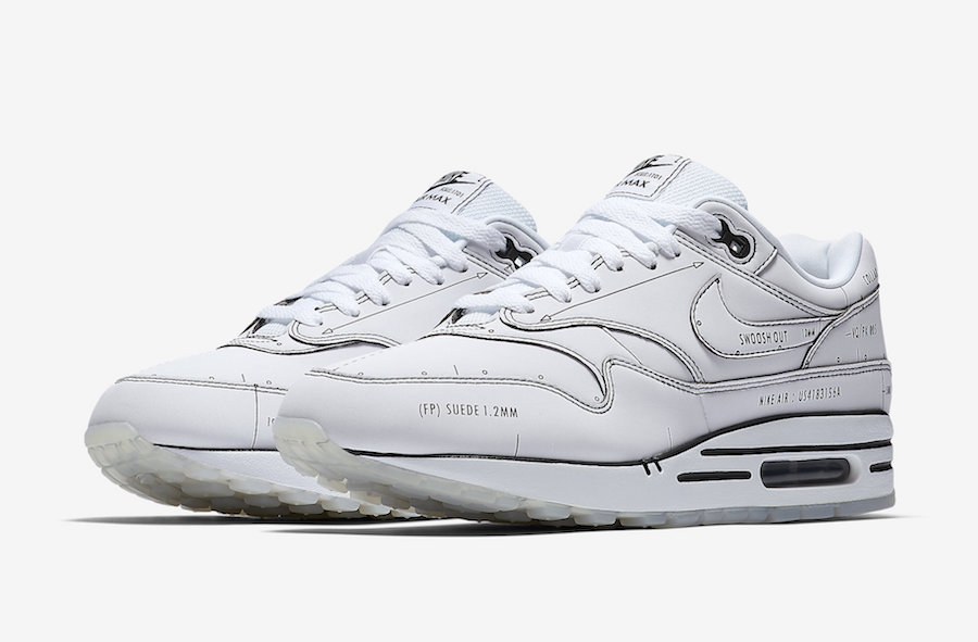 Nike Air Max. Schematic White Tinker