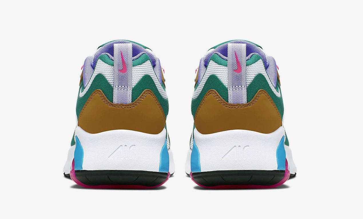 nike air max 200 green gold pink
