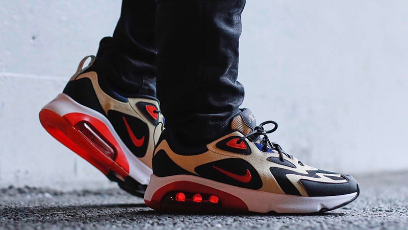 gold and red nike air max