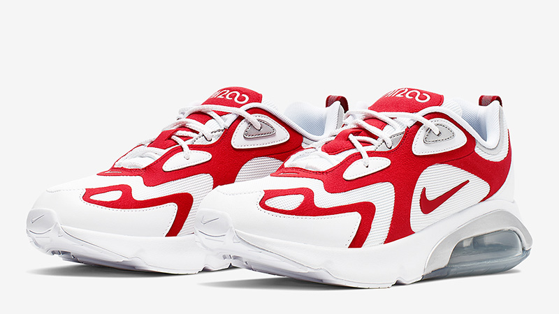 air max 200 white and red