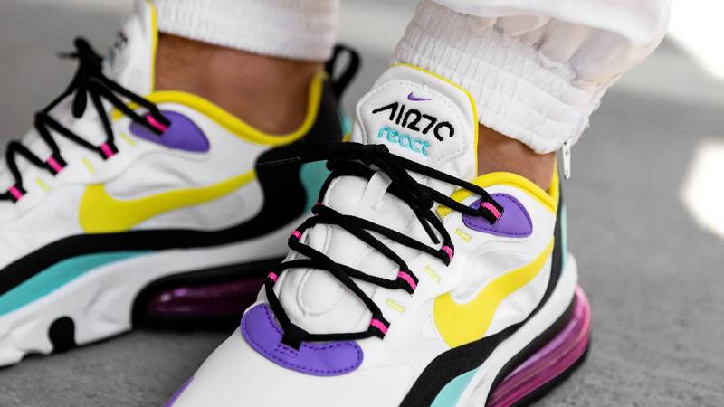 On-Feet Look At The Nike Air Max 270 React Geometric Art •