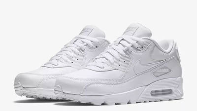 all white leather air max