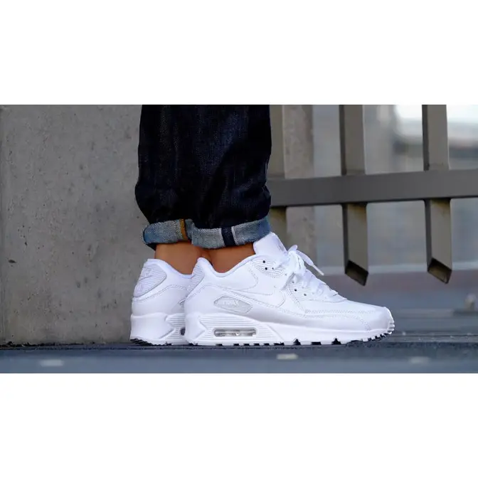 Nike Air Max 90 Leather White | Where To | 302519-113 The Sole