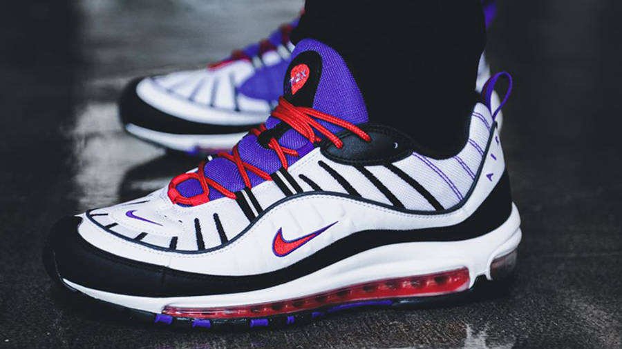 Nike Air Max 98 Psychic Purple On Foot