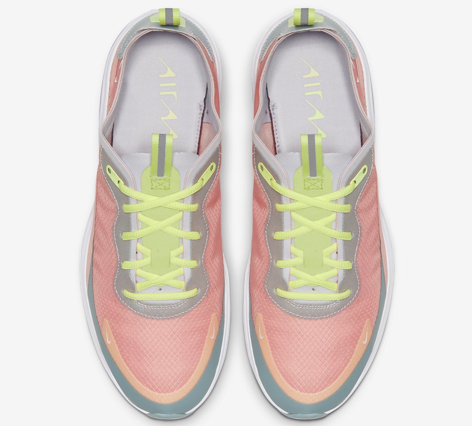 Nike Air Max Dia in Bleached Coral/Luminous Green/Amethyst Tint/Ocean Cube. top down