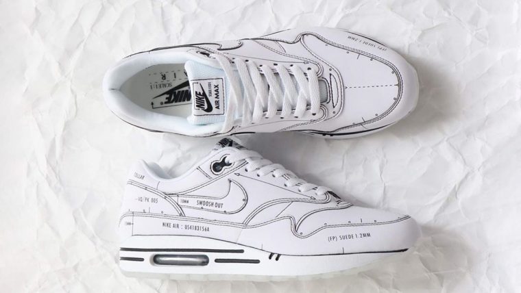 Nike Air Max. Schematic White. Tinker..