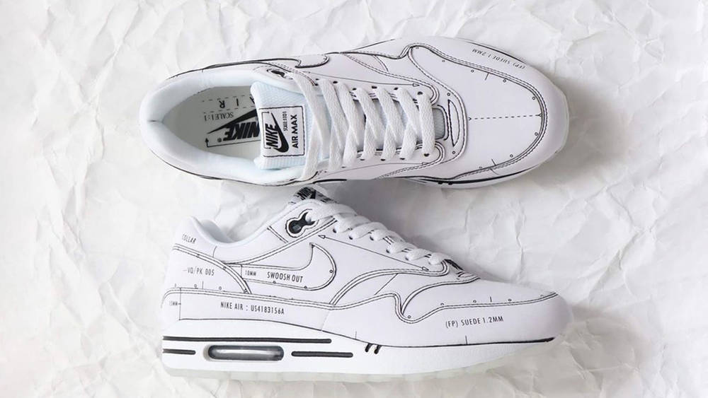 Nike Air Max. Schematic White. Tinker.. Nike Air Max. Schematic White. Tinker..