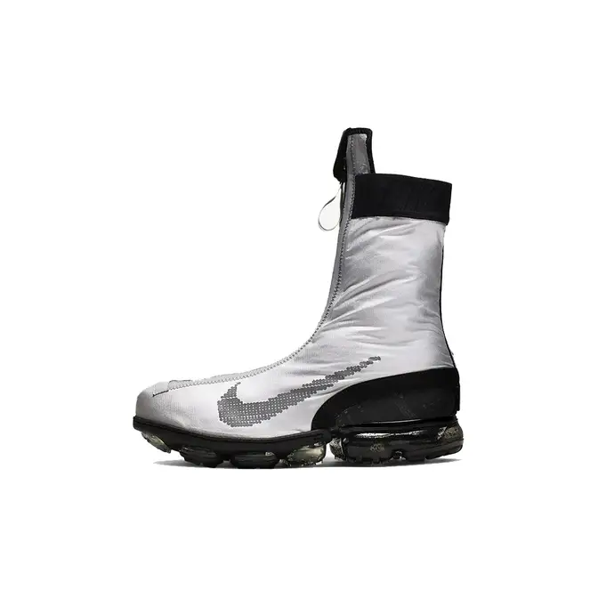 Nike Air VaporMax FlyKnit Gaiter ISPA Silver Black Where To Buy AR8557 001 The Sole Supplier