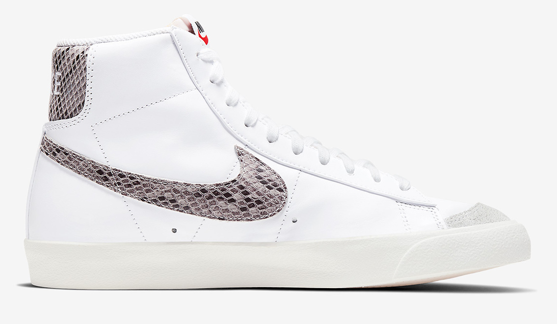 nike blazer snakeskin on feet