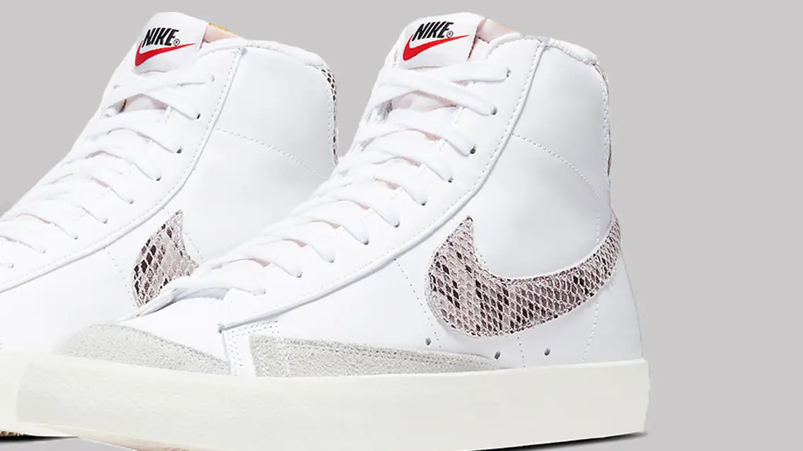 The Nike Blazer Mid Gets Adorned In Snakeskin The Sole Supplier