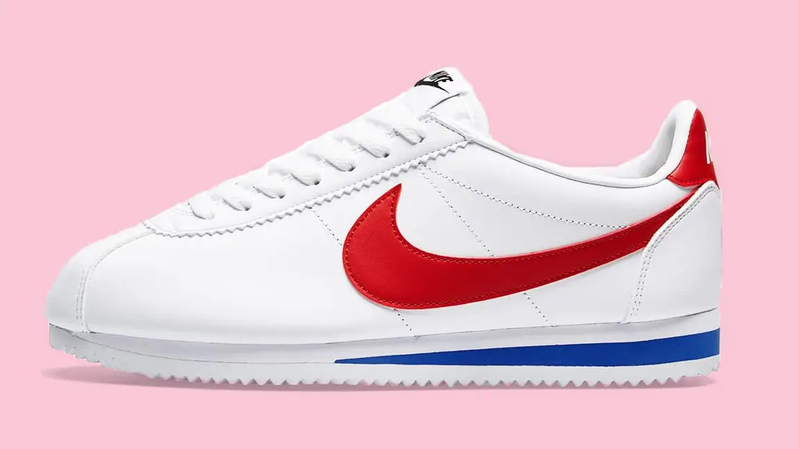 Nike cortez red and fashion blue