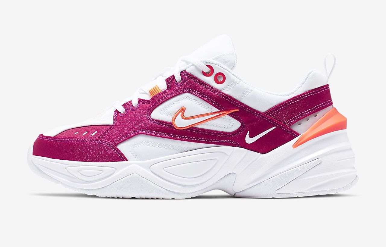 Nike M2K Tekno White Hyper Crimson