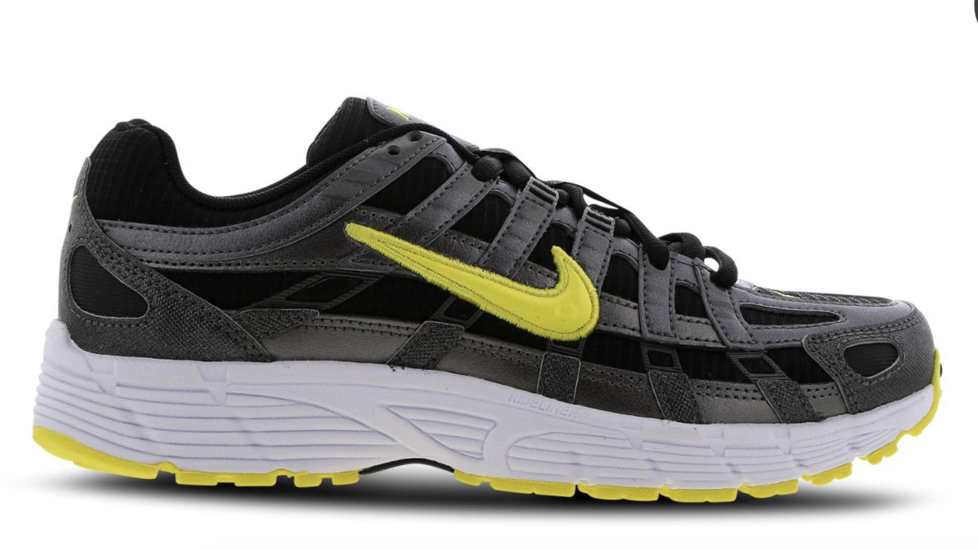Nike P-6000 Black White Yellow Feature