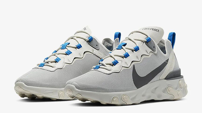 nike react blue and grey 